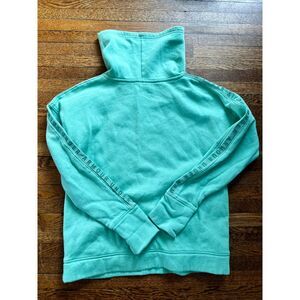 Under Armour  Women's Cowl Neck Sage Green Loose Fit Fleece Pullover Size Small